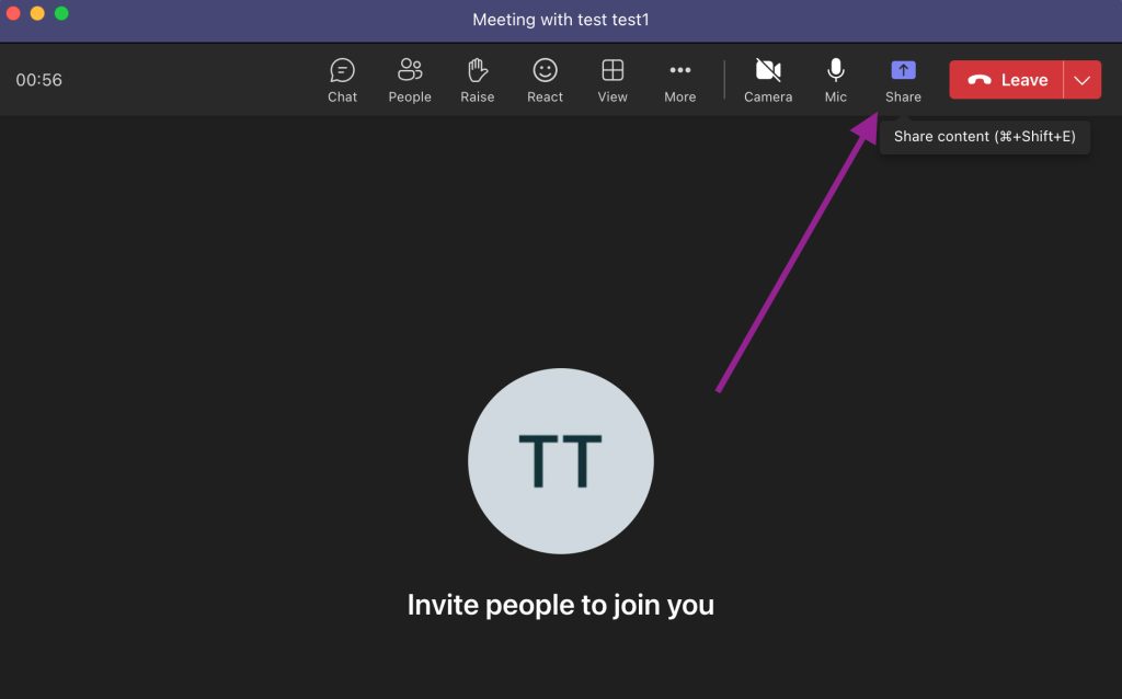 how to give presentation control in teams