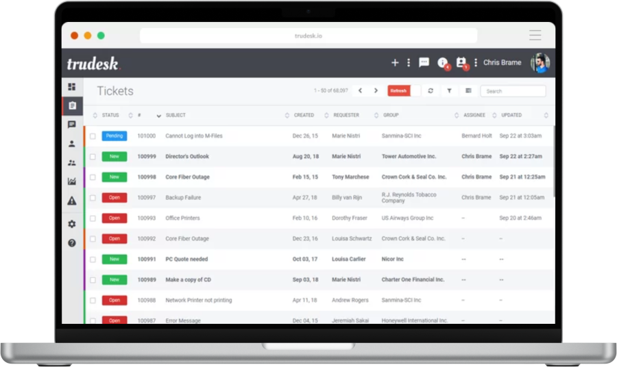 Trudesk help desk software