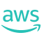 Fallback routing through trusted AWS data centers ensures encrypted, anonymized sessions. AWS logo representing secure fallback infrastructure.